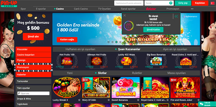 Pin Up Casino Türkiye
